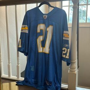 New with tags!  Chargers Football Jersey TOMLINSON #21